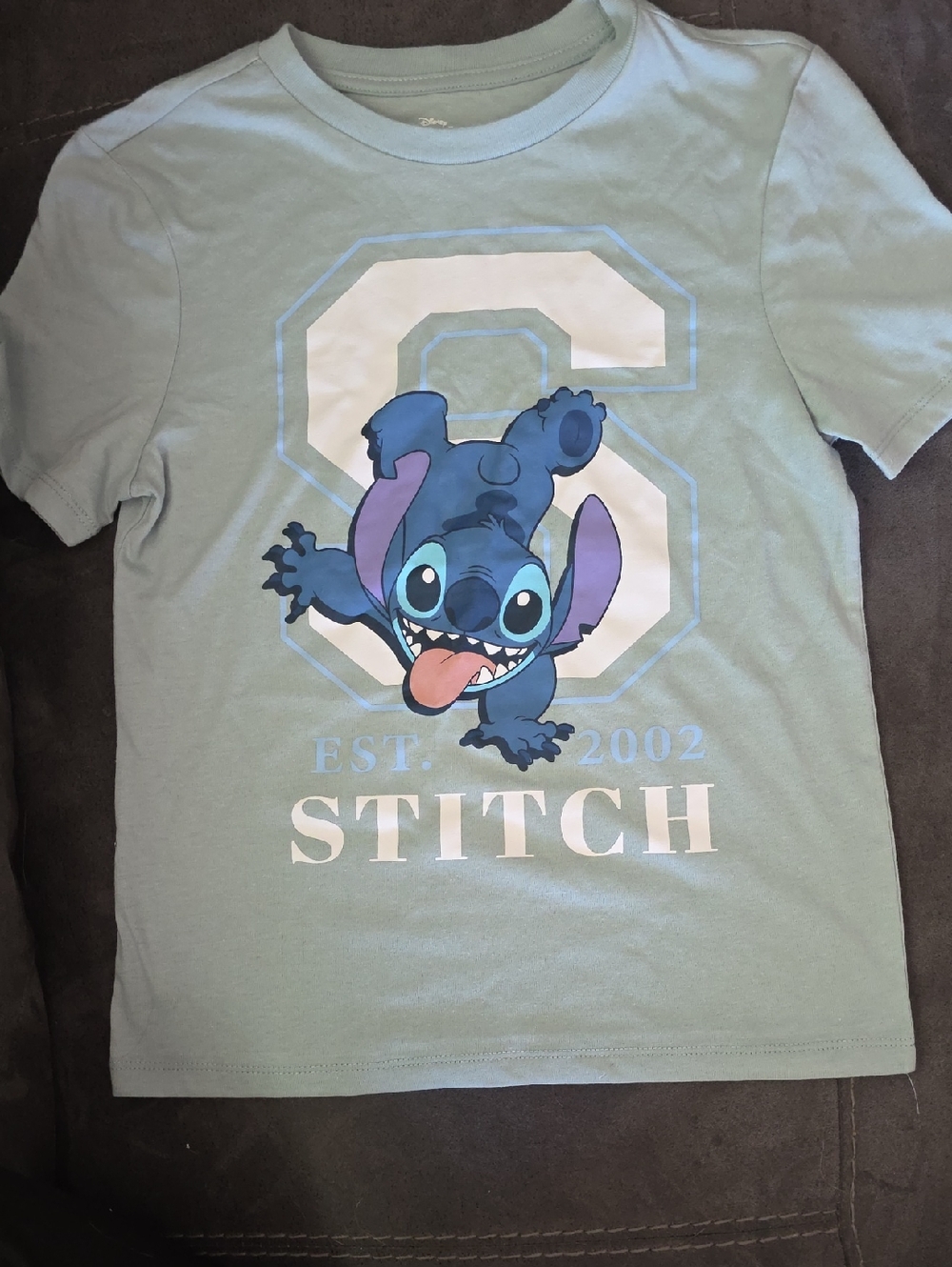 (S-7/8) Disney Mint Green Stitch Graphic Tee NWOT